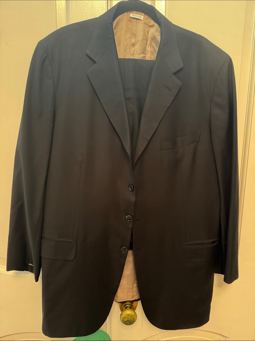Brioni Black Three-Button Men's Suit Jacket